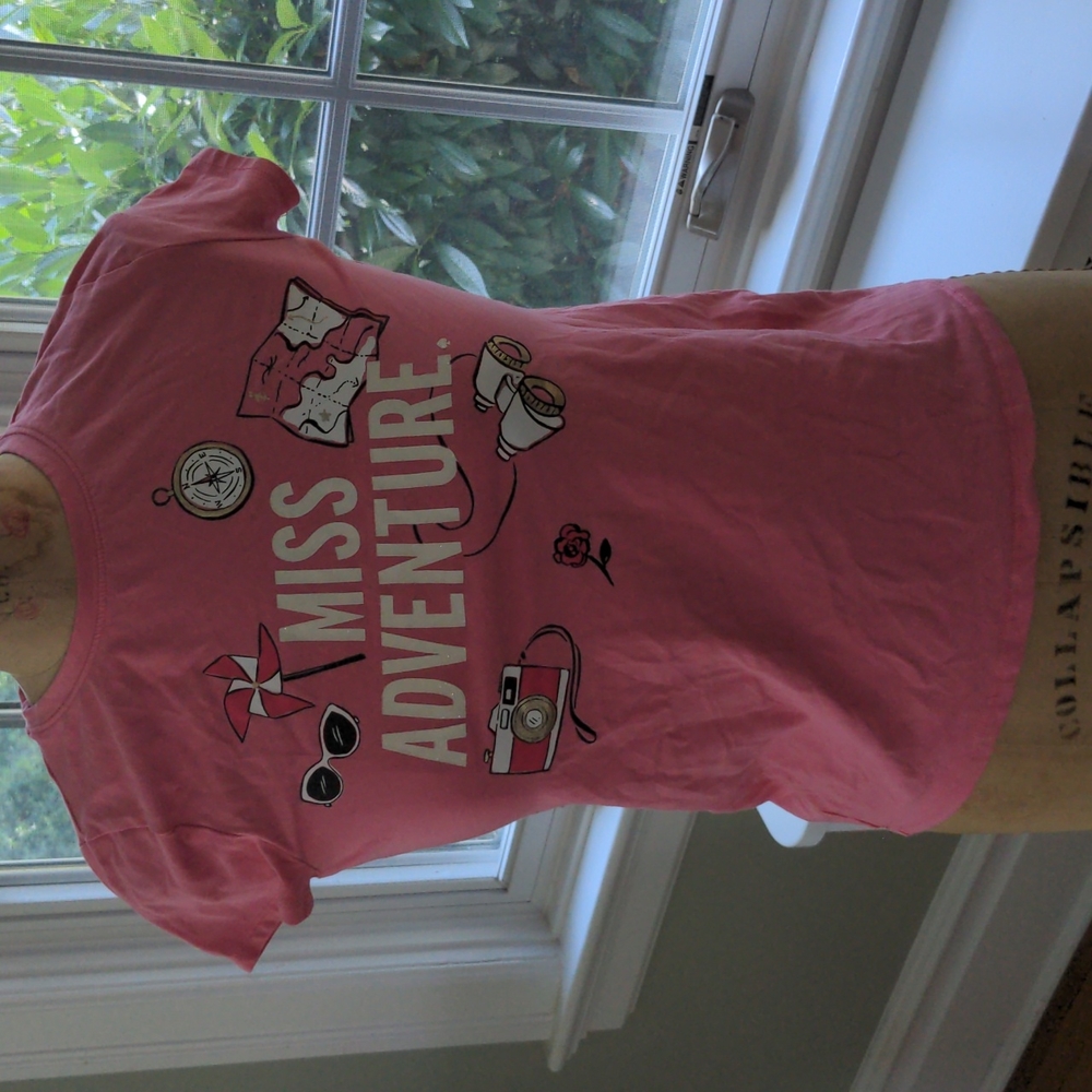 Kate Spade Size 12Y Pink Miss Adventure Tee